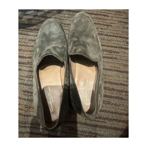 Gianvito Rossi Green Suede Marcello Loafers Size 43 US10